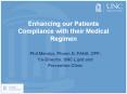 Enhancing our Patients Compliance with their Medical Regime
