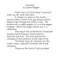 Volcanoes by Lauren Nepper Want some cool facts abou