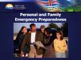 Personal and Family Emergency Preparedness Emergenc