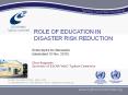 Role of Education in Disaster Risk Reduction ROLE O