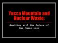 Yucca Mountain and Nuclear Waste: Gambling with the futur