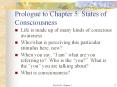 Prologue to Chapter 5: States of Consciousness Life is mad