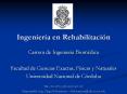 Ingenier a en Rehabilitaci n Carrera de Ingenier a Biom dic