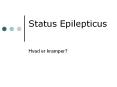 Status Epilepticus Hvad er kramper? Definition p  epileps