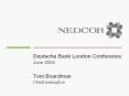 Deutsche Bank London Conference June 2004 Tom Boardman Chie