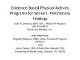 Evidence-Based Physical Activity Programs for Senior
