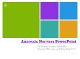 Anorexia Nervosa PowerPoint By: Tyiana Combs, Remy Hill