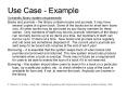Use Case - Example University library system requirement
