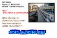 PHYS1001 Physics 1 REGULAR Module 2 Thermal Physics HEA