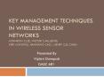 key management techniques in wireless sensor network