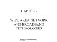 CHAPTER 7 WIDE AREA NETWORK AND BROADBAND TECHNOLOGIE