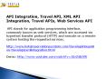 API Integration, Travel API, XML API Integration, Travel APIs, Web Services API