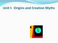Common Themes, East & West: Creation Myths & Sacre