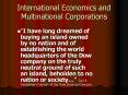 International Economics and Multinational Corporations  