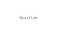 Electric Flux Electric Flux Electric Flux Gauss s Law I