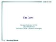 Gas Laws General Chemistry 101/102 Laboratory Manua