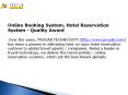 Online Booking System, Hotel Reservation System - Quality Award