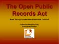 The Open Public Records Act New Jersey Government Record