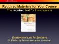 Required Materials for Your Course The required text fo
