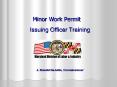 Minor Work Permit Issuing Officer Training J. Ronal