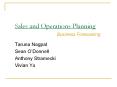 Sales and Operations Planning Business Forecasting Tarun
