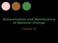 ... reinforcement systems in gen ed Teach self-managemen
