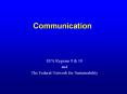Communication EPA Regions 9 & 10 and The Federal Network fo