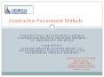 construction procurement methods constructio