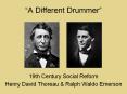  A Different Drummer  19th Century Social Reform Henry Davi