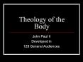 Theology of the Body John Paul II Developed in 129 Genera