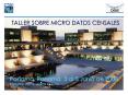 TALLER SOBRE MICRO DATOS CENSALES Panam , Panam  3 al 