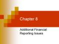 Chapter 8 Additional Financial Reporting Issues Additiona