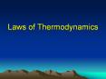 Laws of Thermodynamics Thermodynamics Thermodynamics is th