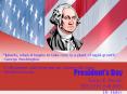 --George Washington.  I will prepare, and some day my chanc
