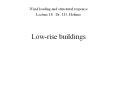 Wind loading and structural response Lecture 18 Dr. J.D