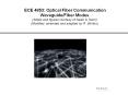 ECE 4853: Optical Fiber Communication Waveguide/Fiber Mode