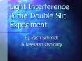 Light Interference & the Double Slit Experiment By Zac
