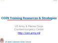 COIN Training Resources & Strategies US Army & Marine Corp