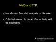 VWD and TTP No relevant financial interests to disclos