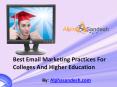Best Email Marketing Practices For Colleges And Higher Education