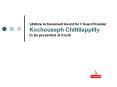 Lifetime Achievement Award for V Guard Founder, Kochouseph Chittilappilly to be presented at Kochi