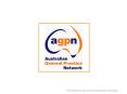 AGPN acknowledges the financial support of the Australia