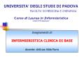 UNIVERSITA  DEGLI STUDI DI PADOVA FACOLTA  DI MEDICINA 