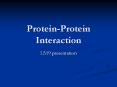 Protein-Protein Interaction L519 presentation Group Member
