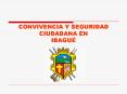 CONVIVENCIA Y SEGURIDAD CIUDADANA EN IBAGU  DESCRIPCI 