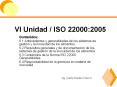 VI Unidad / ISO 22000:2005 Contenidos: 6.1 Antecedentes 