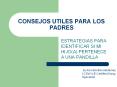 CONSEJOS UTILES PARA LOS PADRES ESTRATEGIAS PARA IDENTIFICA