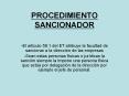 PROCEDIMIENTO SANCIONADOR -El articulo 58.1 del ET atribuy