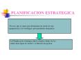 PLANIFICACION ESTRATEGICA  Proceso que se sigue par