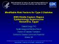 Modifiable Risk Factors for Type 2 Diabetes 2009 Middl